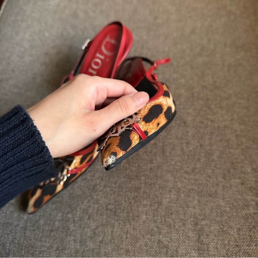 Vintage Dior by John Galliano “I love Dior” slingback heels - Picture 5 of 12